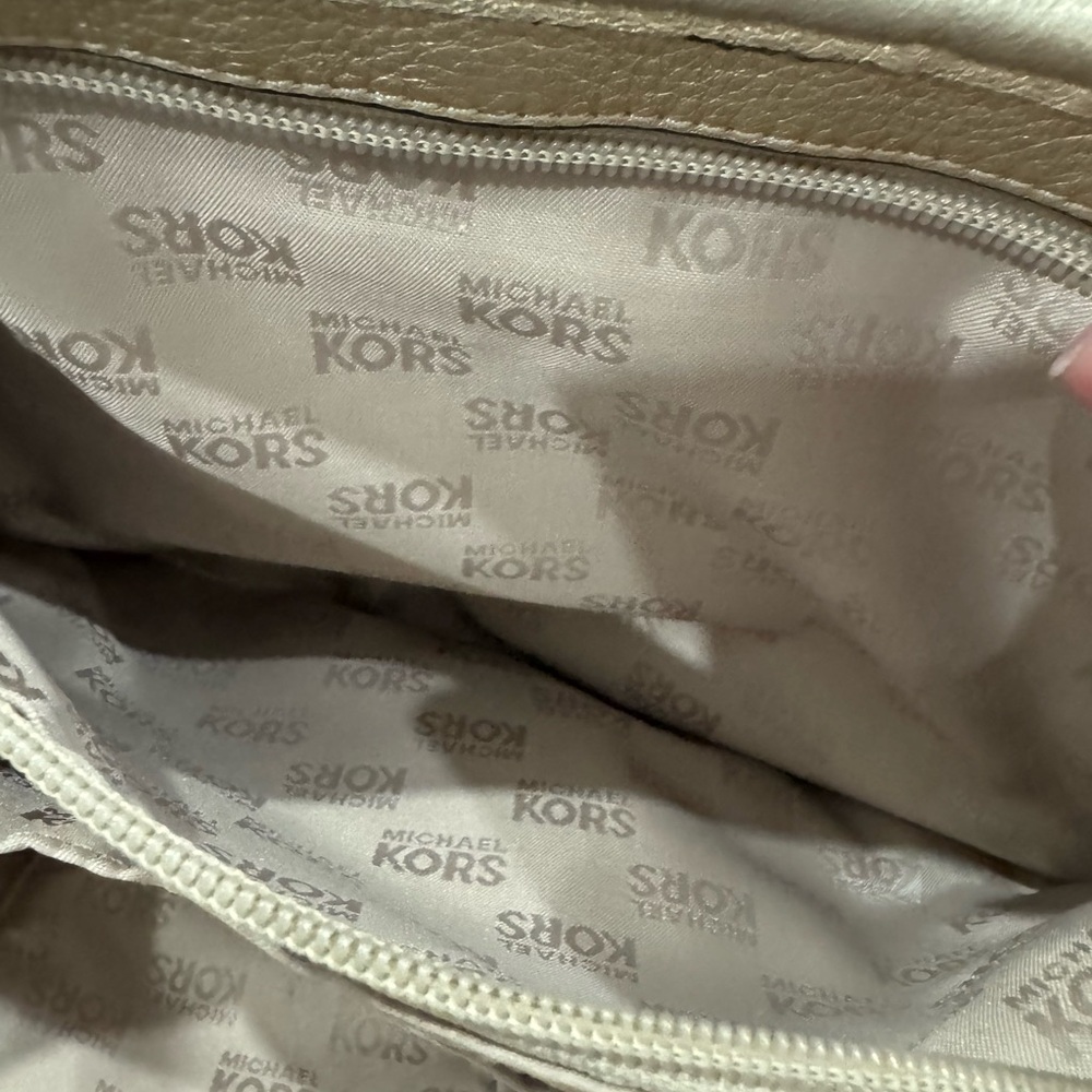 Michael Kors Gold Tote Bag with Metallic Handles - Picture 6 of 11
